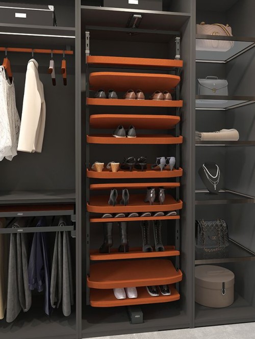 180° Swivel Shoe Rack