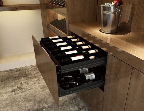 3-Sided Wine Pullout Basket